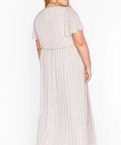 Show Me Your Mumu Wedding Guest Dresses Michelle Flutter Maxi Dress ~ Dove Grey Beaded 16 Show Me Your Mumu Wedding Guest Dresses Michelle Flutter Maxi Dress ~ Dove Grey Beaded