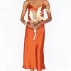 Show Me Your Mumu Wedding Guest Dresses Verona Cowl Dress ~ Burnt Orange Luxe Satin 1 Show Me Your Mumu Wedding Guest Dresses Verona Cowl Dress ~ Burnt Orange Luxe Satin
