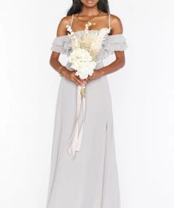 Show Me Your Mumu Bridesmaids Dresses Emma Ruffle Maxi Dress ~ Dove Grey Chiffon 18 Show Me Your Mumu Bridesmaids Dresses Emma Ruffle Maxi Dress ~ Dove Grey Chiffon
