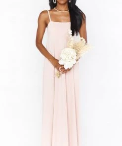 Show Me Your Mumu Madrid Gown ~ Dusty Blush Stretch Bridesmaids Dresses