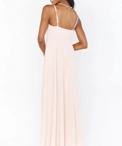 Show Me Your Mumu Madrid Gown ~ Dusty Blush Stretch Bridesmaids Dresses