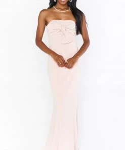 Show Me Your Mumu Bridesmaids Dresses Harper Gown ~ Dusty Blush Stretch