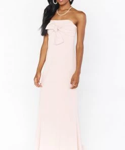 Show Me Your Mumu Bridesmaids Dresses Harper Gown ~ Dusty Blush Stretch