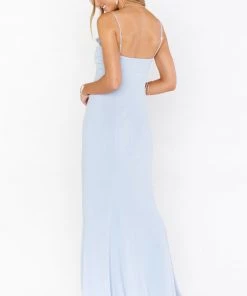 Show Me Your Mumu Harper Gown ~ Steel Blue Stretch 14 Show Me Your Mumu Harper Gown ~ Steel Blue Stretch