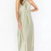 Show Me Your Mumu Jasmine Halter Maxi Dress ~ Moss Green Luxe Satin 2 Show Me Your Mumu Jasmine Halter Maxi Dress ~ Moss Green Luxe Satin