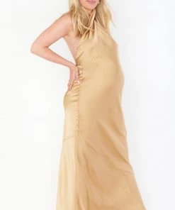 Show Me Your Mumu Jasmine Halter Maxi Dress ~ True Gold Luxe Satin Dresses 17 Show Me Your Mumu Jasmine Halter Maxi Dress ~ True Gold Luxe Satin Dresses