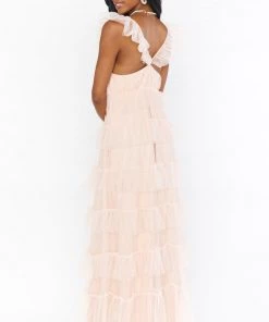 Show Me Your Mumu Dresses Fairytale Maxi Dress ~ Dusty Blush Tulle