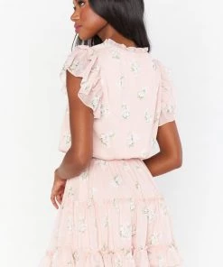 Show Me Your Mumu Wild Dreams Mini Dress ~ GWSXMUMU Blush Meadow