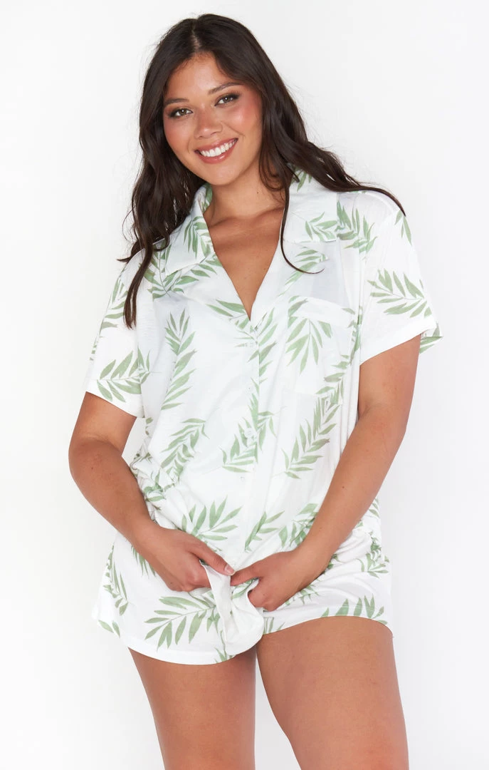 Show Me Your Mumu Sunday Morning Sleep Set ~ Dreamy Palm 3 Show Me Your Mumu Sunday Morning Sleep Set ~ Dreamy Palm