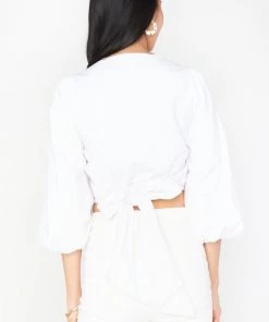 Show Me Your Mumu Janice Top ~ White Poplin