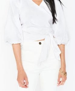 Show Me Your Mumu Janice Top ~ White Poplin