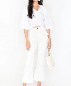 Show Me Your Mumu Janice Top ~ White Poplin