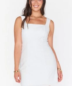 Show Me Your Mumu Eden Mini Dress ~ White Stretch