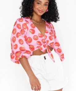 Show Me Your Mumu New Mu Ella Top ~ Spicy Tomato