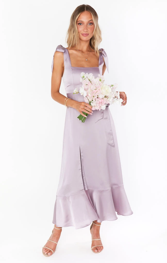 Show Me Your Mumu Claire Midi Dress ~ Dusty Purple Luxe Satin Bridesmaids Dresses 13 Show Me Your Mumu Claire Midi Dress ~ Dusty Purple Luxe Satin Bridesmaids Dresses