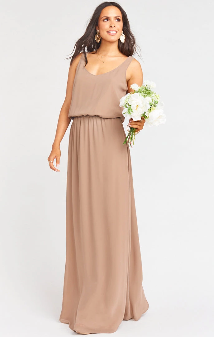 Show Me Your Mumu Kendall Maxi Dress With Slit ~ Dune Chiffon 3 Show Me Your Mumu Kendall Maxi Dress With Slit ~ Dune Chiffon