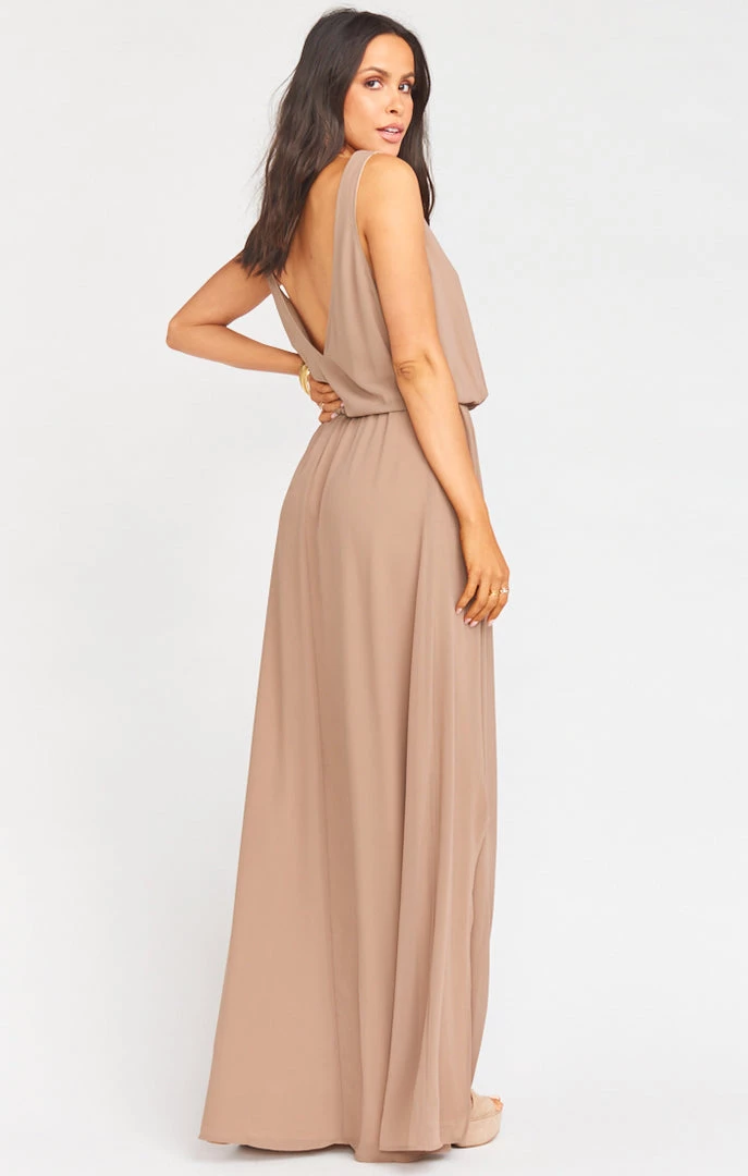 Show Me Your Mumu Kendall Maxi Dress With Slit ~ Dune Chiffon 5 Show Me Your Mumu Kendall Maxi Dress With Slit ~ Dune Chiffon