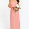 Show Me Your Mumu Kendall Maxi Dress With Long Lining ~ Rustic Mauve Crisp