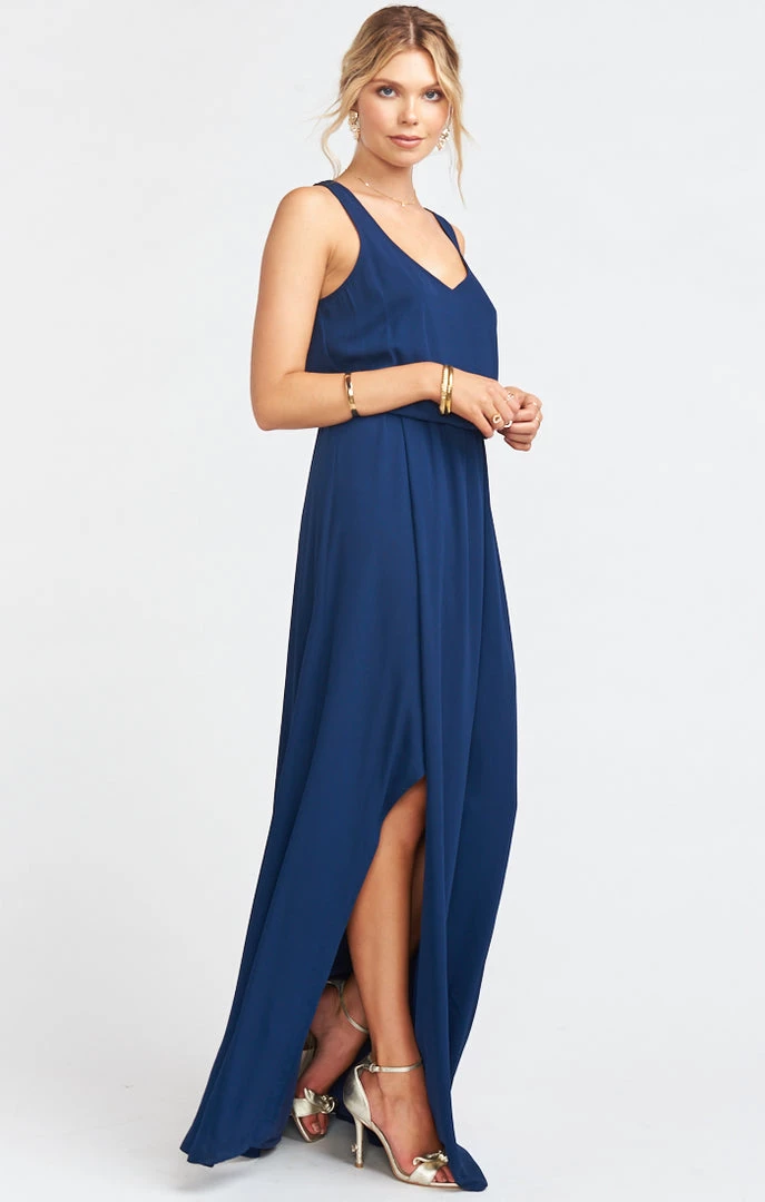 Show Me Your Mumu Kendall Maxi Dress With Long Lining ~ Rich Navy Crisp Bridesmaids Dresses 4 Show Me Your Mumu Kendall Maxi Dress With Long Lining ~ Rich Navy Crisp Bridesmaids Dresses