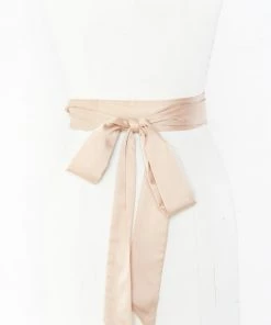 Show Me Your Mumu Bridesmaid Sash ~ Champagne Luxe Satin