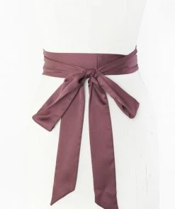 Show Me Your Mumu Bridesmaid Sash ~ Dusty Plum Luxe Satin Bridesmaids Dresses