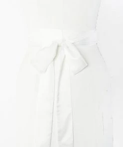 Show Me Your Mumu Bridesmaids Dresses Bridesmaid Sash ~ Ivory Luxe Satin