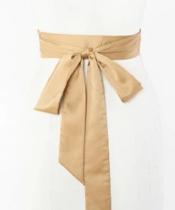 Show Me Your Mumu Bridesmaids Dresses Bridesmaid Sash ~ True Gold Luxe Satin