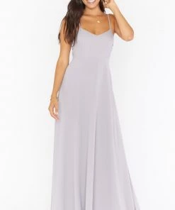 Show Me Your Mumu Faith Maxi Dress ~ Dove Grey Chiffon 11 Show Me Your Mumu Faith Maxi Dress ~ Dove Grey Chiffon