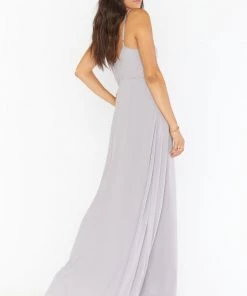 Show Me Your Mumu Faith Maxi Dress ~ Dove Grey Chiffon 9 Show Me Your Mumu Faith Maxi Dress ~ Dove Grey Chiffon
