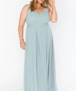 Show Me Your Mumu Jenn Maxi Dress ~ Silver Sage Crisp Bridesmaids Dresses