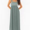 Show Me Your Mumu June Maxi Dress ~ Deep Sage Chiffon