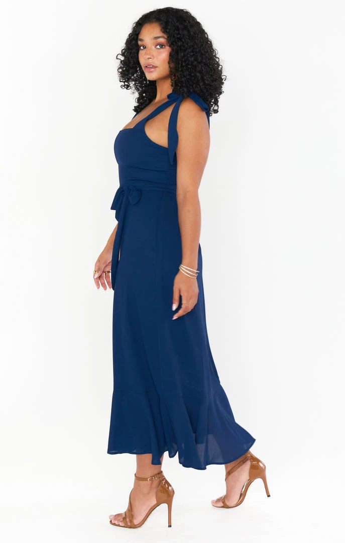 Show Me Your Mumu Claire Midi Dress ~ Rich Navy Crisp New Mu 6 Show Me Your Mumu Claire Midi Dress ~ Rich Navy Crisp New Mu