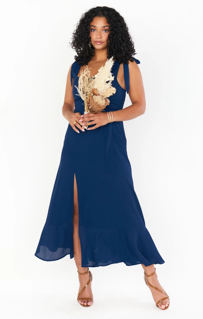 Show Me Your Mumu Claire Midi Dress ~ Rich Navy Crisp New Mu 7 Show Me Your Mumu Claire Midi Dress ~ Rich Navy Crisp New Mu