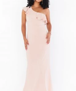 Show Me Your Mumu Florentine Maxi Dress ~ Dusty Blush Stretch