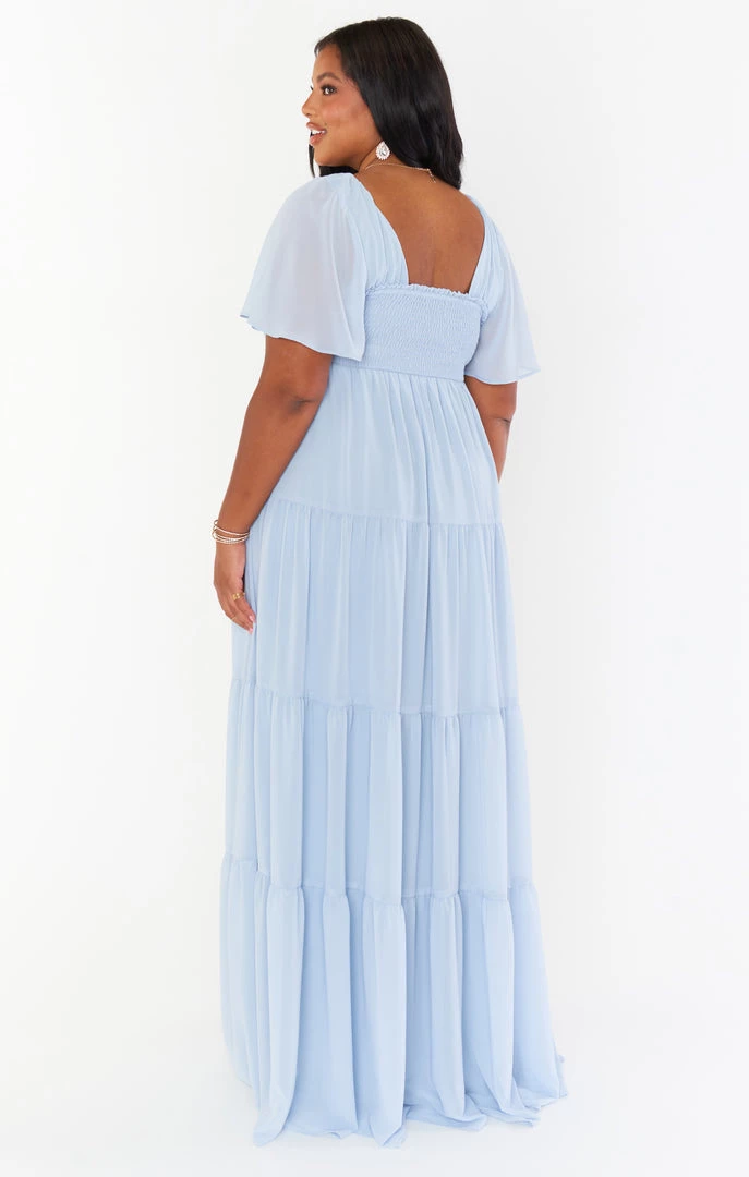 Show Me Your Mumu Nicole Maxi Dress ~ Steel Blue Chiffon Bridesmaids Dresses 12 Show Me Your Mumu Nicole Maxi Dress ~ Steel Blue Chiffon Bridesmaids Dresses