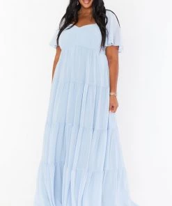 Show Me Your Mumu Nicole Maxi Dress ~ Steel Blue Chiffon Bridesmaids Dresses 20 Show Me Your Mumu Nicole Maxi Dress ~ Steel Blue Chiffon Bridesmaids Dresses