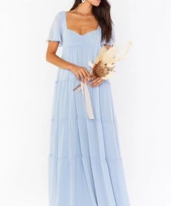 Show Me Your Mumu Nicole Maxi Dress ~ Steel Blue Chiffon Bridesmaids Dresses 23 Show Me Your Mumu Nicole Maxi Dress ~ Steel Blue Chiffon Bridesmaids Dresses