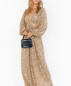 Show Me Your Mumu New Mu Go Out Cut Out Maxi Dress ~ Glitter Python 14 Show Me Your Mumu New Mu Go Out Cut Out Maxi Dress ~ Glitter Python