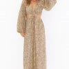Show Me Your Mumu New Mu Go Out Cut Out Maxi Dress ~ Glitter Python