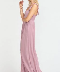 Show Me Your Mumu June Maxi Dress ~ Antique Rose Chiffon Bridesmaids Dresses