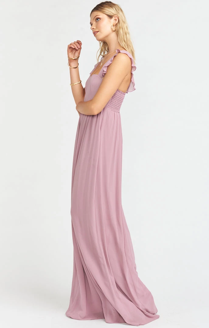 Show Me Your Mumu June Maxi Dress ~ Antique Rose Chiffon Bridesmaids Dresses 4 Show Me Your Mumu June Maxi Dress ~ Antique Rose Chiffon Bridesmaids Dresses