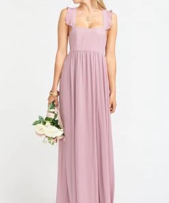 Show Me Your Mumu June Maxi Dress ~ Antique Rose Chiffon Bridesmaids Dresses