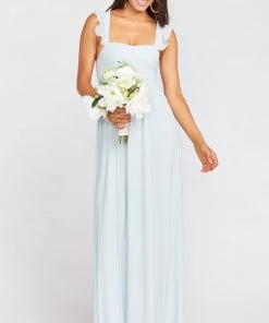 Show Me Your Mumu June Maxi Dress ~ Icy Blue Chiffon