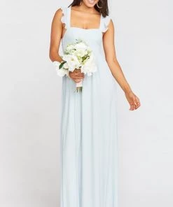 Show Me Your Mumu June Maxi Dress ~ Icy Blue Chiffon