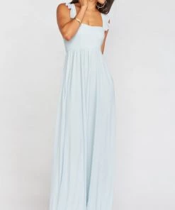 Show Me Your Mumu June Maxi Dress ~ Icy Blue Chiffon