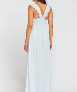 Show Me Your Mumu June Maxi Dress ~ Icy Blue Chiffon