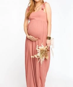 Show Me Your Mumu June Maxi Dress ~ Rustic Mauve Crisp