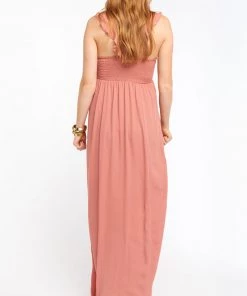 Show Me Your Mumu June Maxi Dress ~ Rustic Mauve Crisp