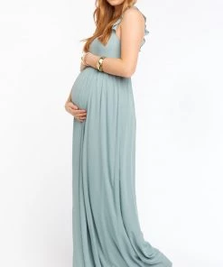 Show Me Your Mumu June Maxi Dress ~ Silver Sage Crisp Maternity 27 Show Me Your Mumu June Maxi Dress ~ Silver Sage Crisp Maternity