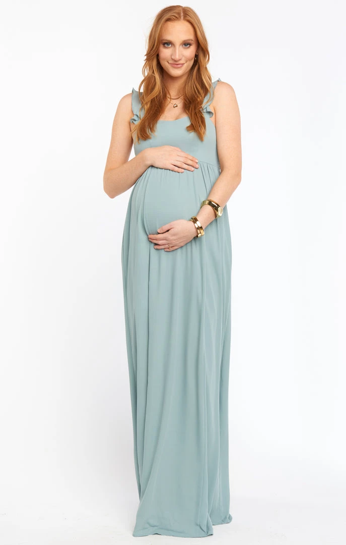 Show Me Your Mumu June Maxi Dress ~ Silver Sage Crisp Maternity 15 Show Me Your Mumu June Maxi Dress ~ Silver Sage Crisp Maternity